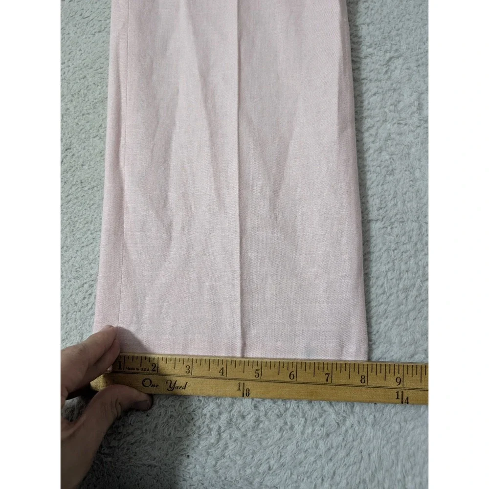 NEW! Chaps‎ Mens Pink Linen Rayon Dress Pants 32Wx30L Flat Front PAVIPIBX0001